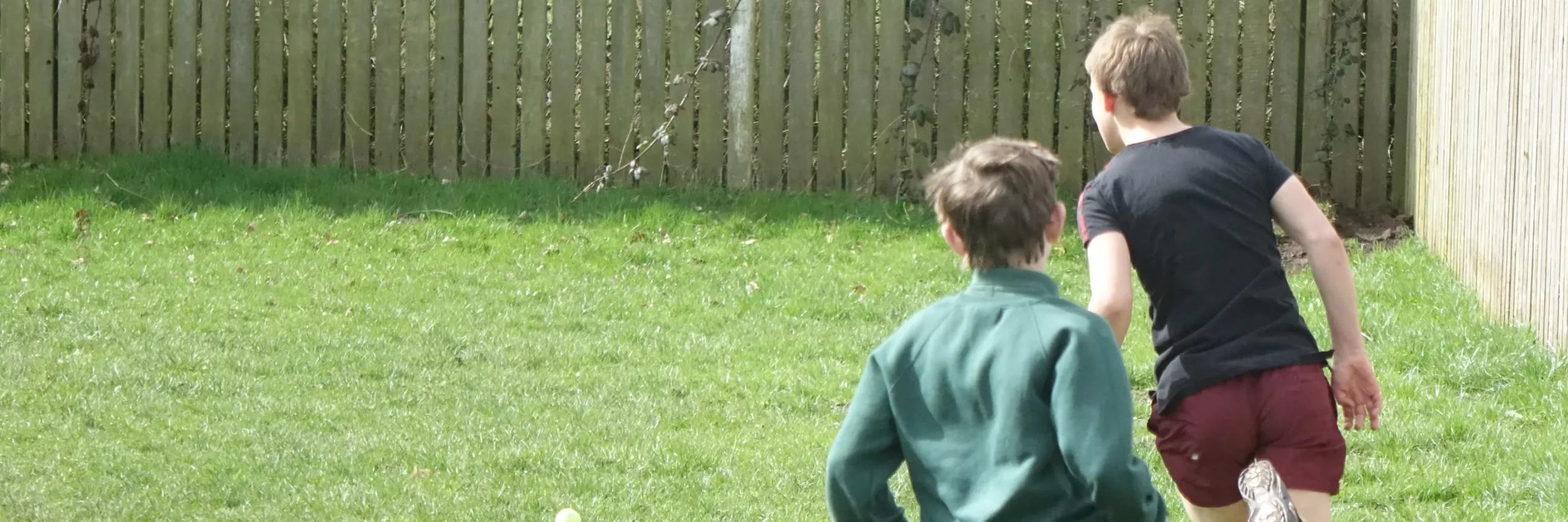 Kirby Moor school pupils running during a PE lesson