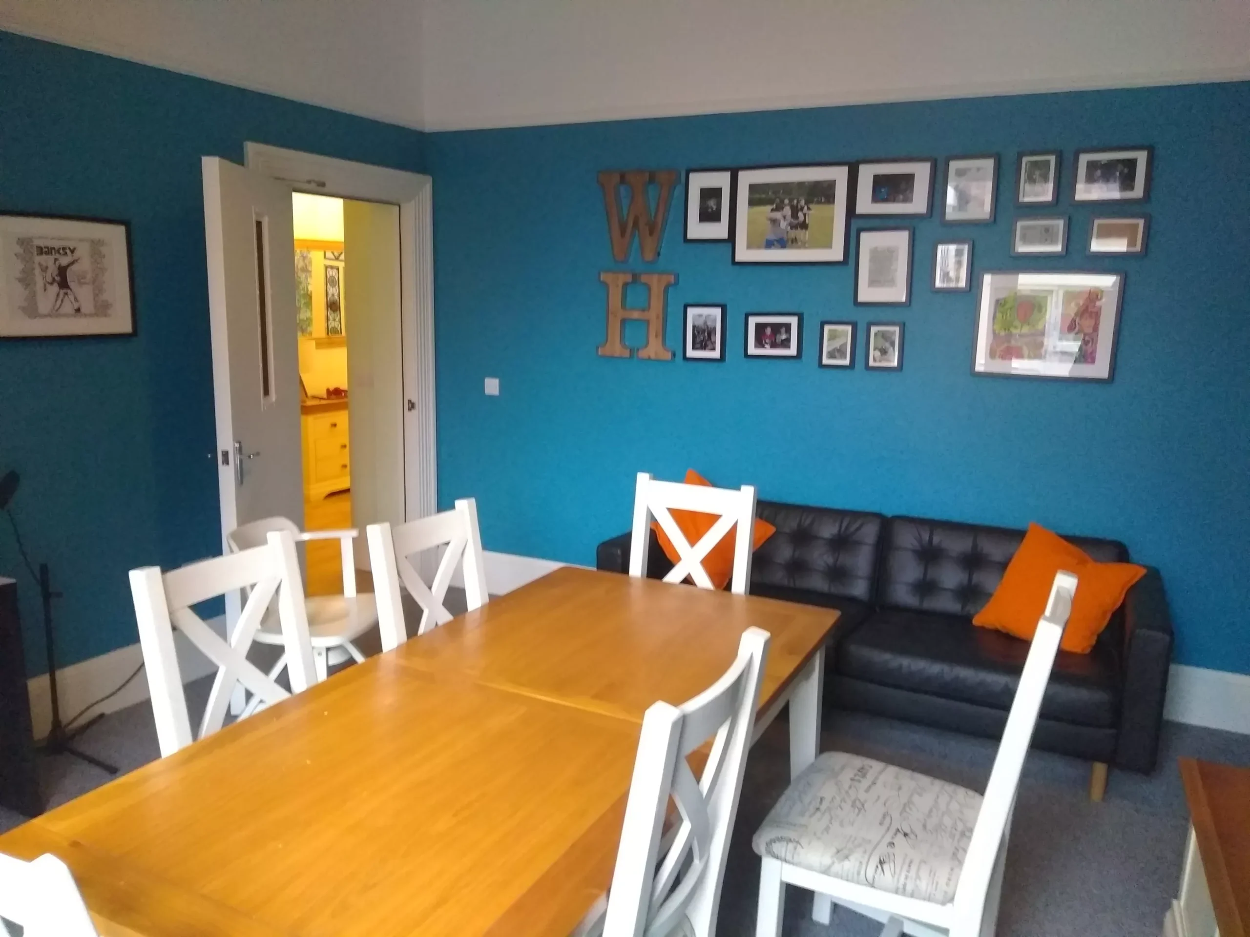 Table and chairs in Warwick House dining room